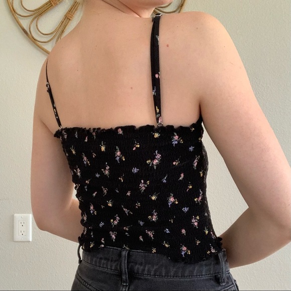 Floral Print Smocked Cami - Picture 3 of 5